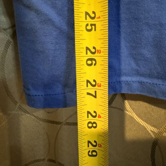 Vintage Nike Embroidered Swoosh Logo Blue Short Sleeve T-Shirt Large Grey Tag - Picture 5 of 6